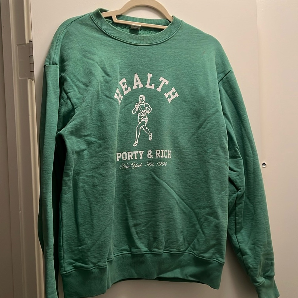 Sporty & Rich Green Small Sweatshirt